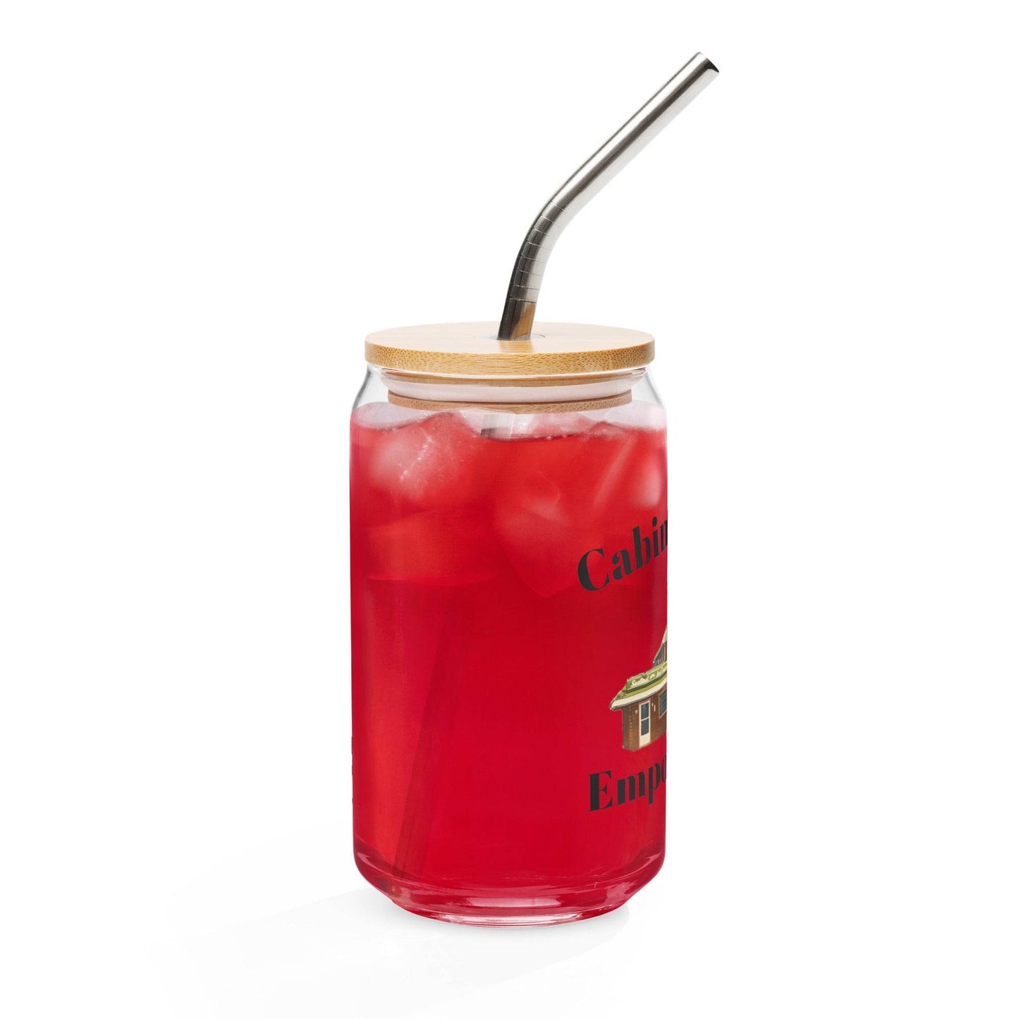 Cabin Kitchen Print Can-Shaped Glass - Purcell's Clothing Company