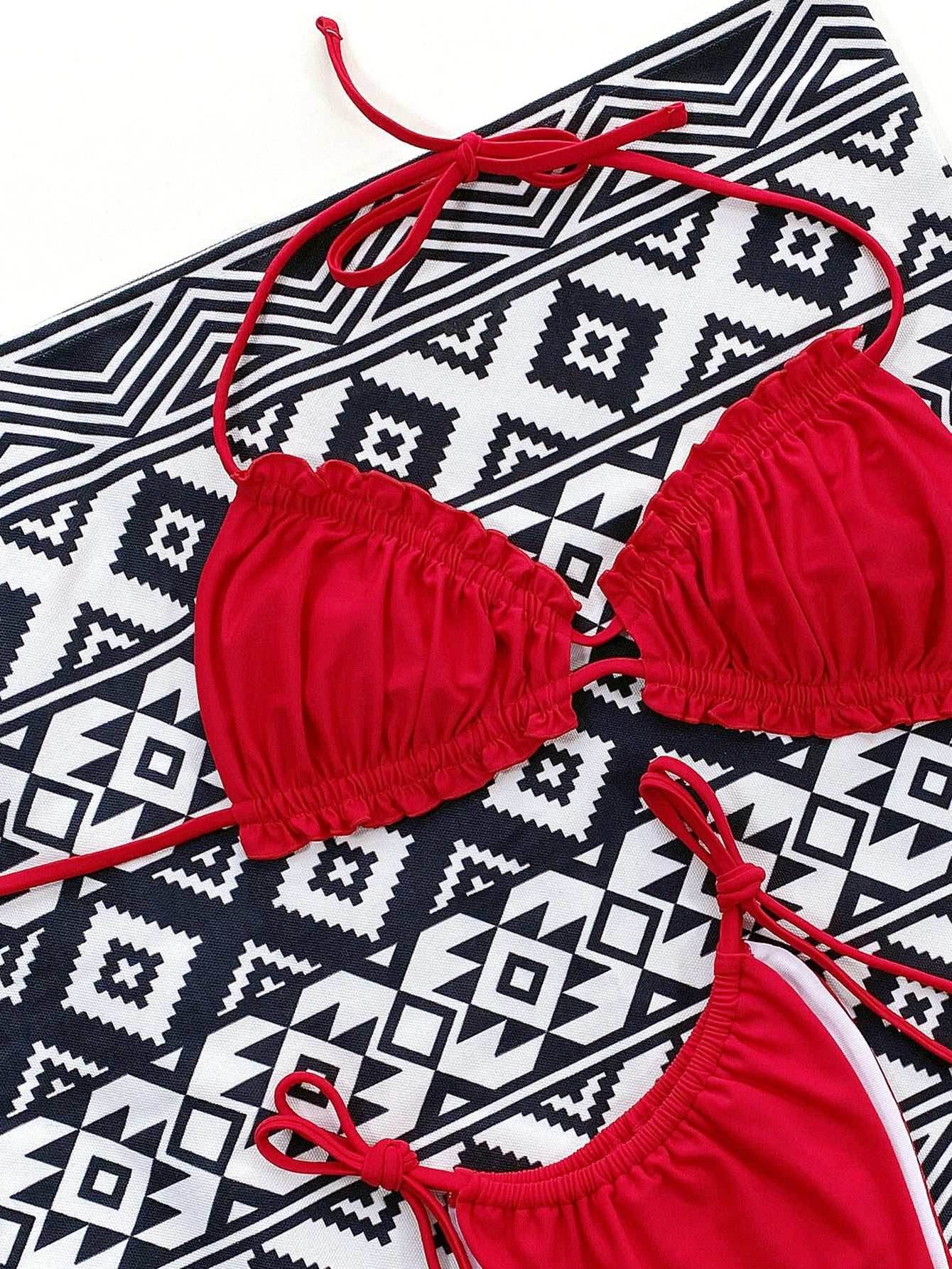 Frill Trill Halter Neck Bikini Set - Purcell's Clothing Company