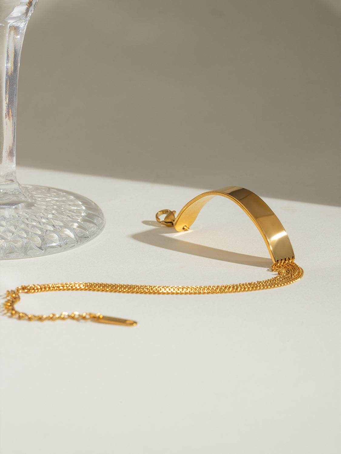 18K Gold-Plated Stainless Steel Bracelet - Purcell's Clothing Company