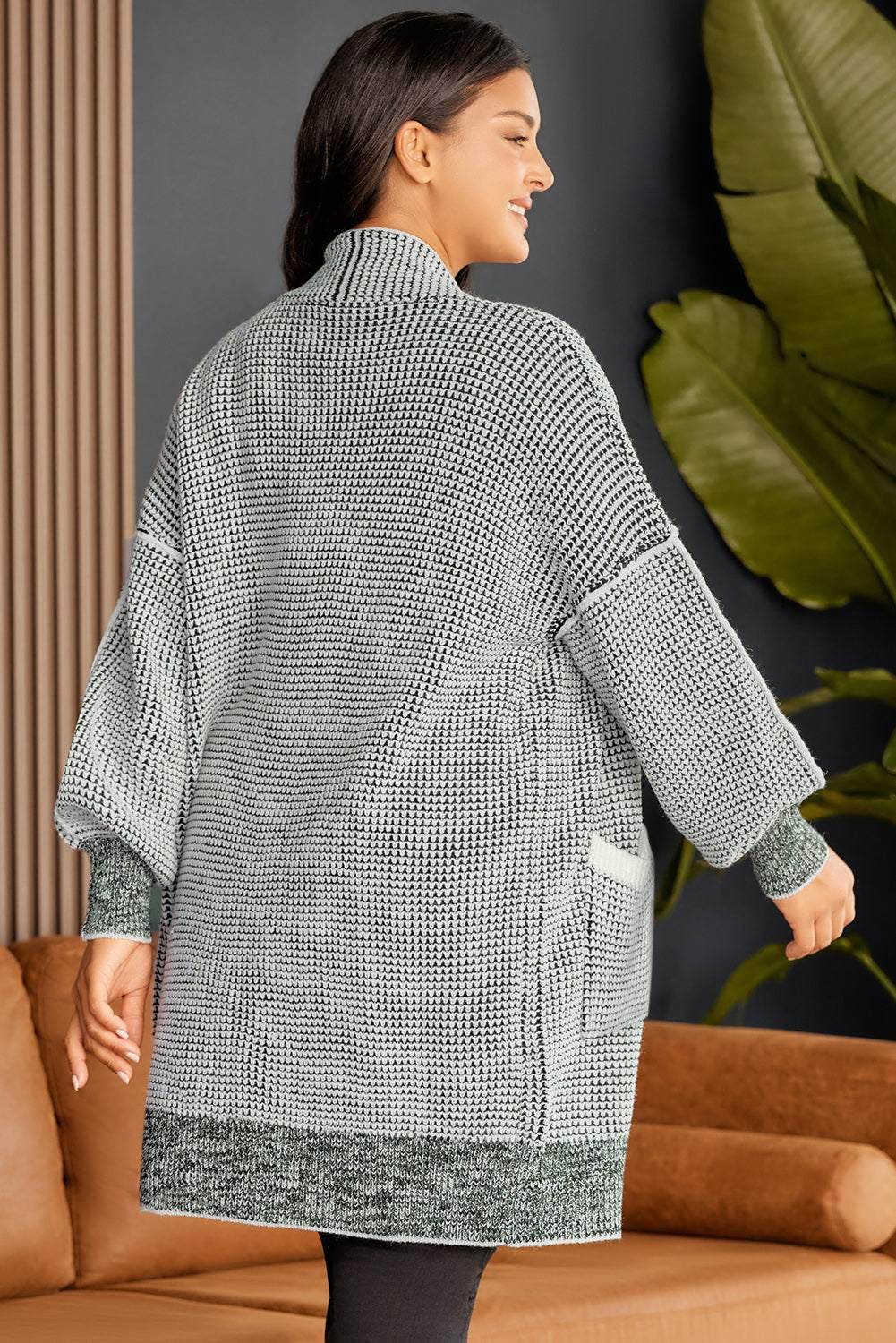 Plus Size Open Front Longline Cardigan - Purcell's Clothing Company