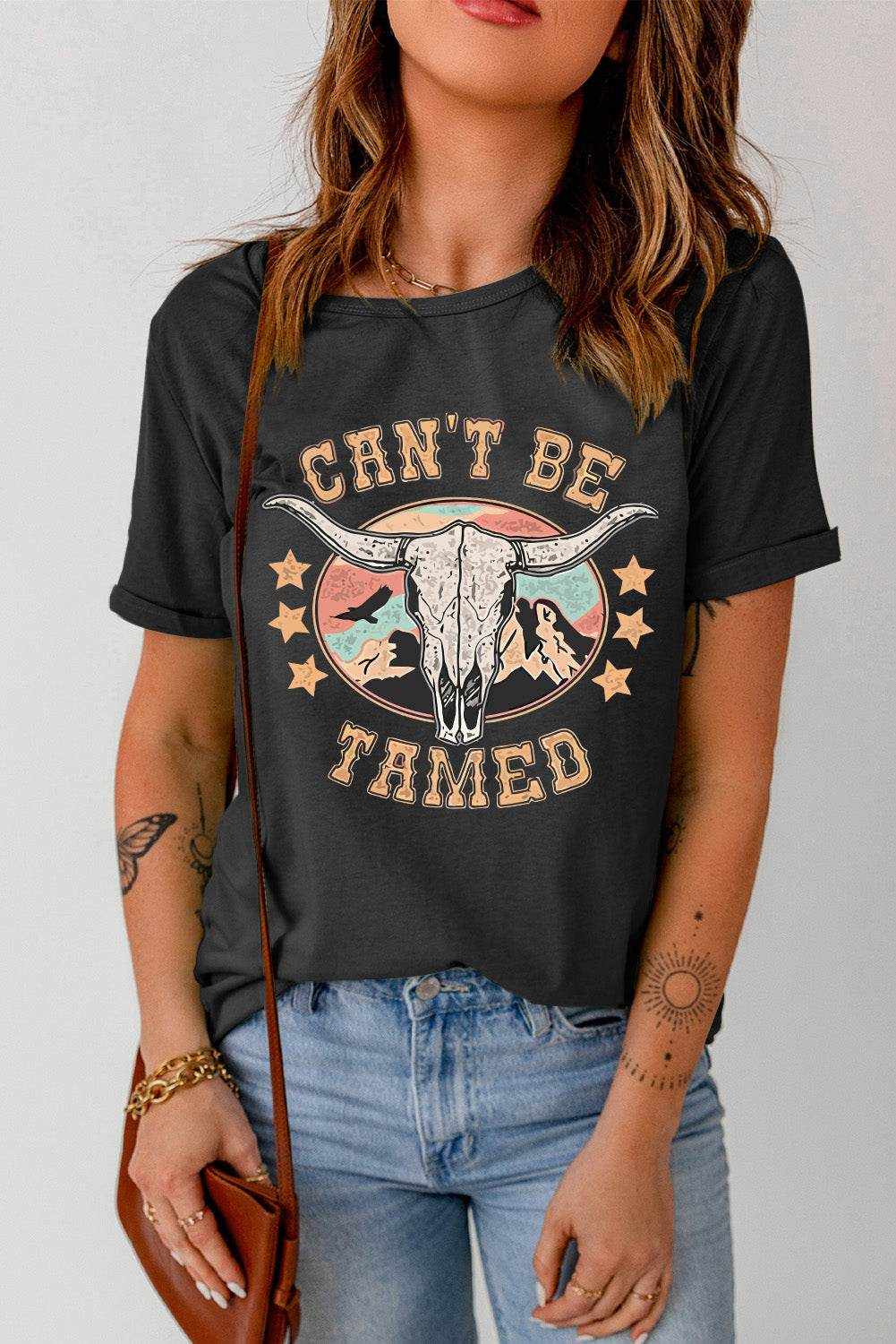 CAN'T BE TAMED Graphic Short Sleeve Tee - Purcell's Clothing Company