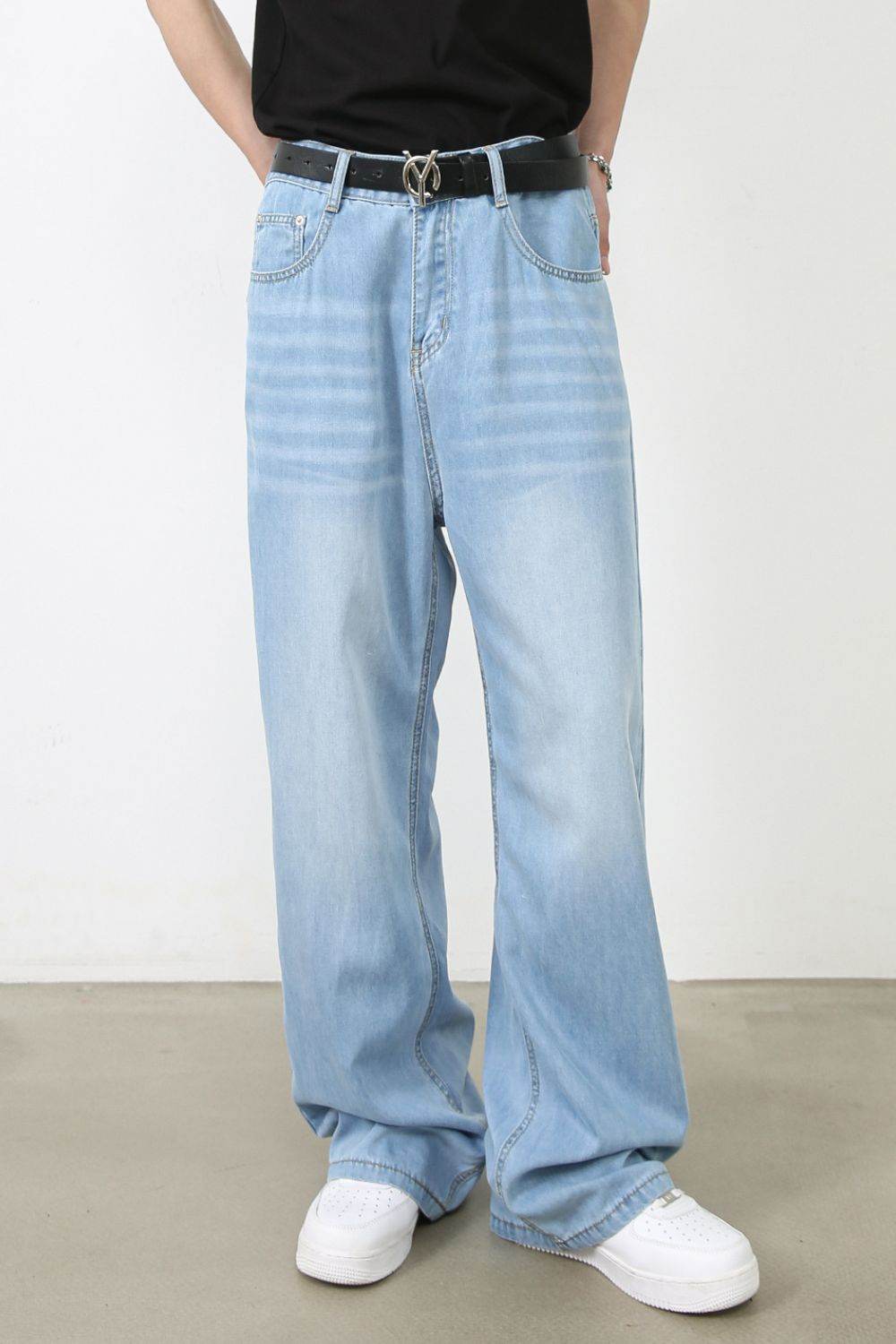 Men's Wide Leg Jeans with Pockets - Purcell's Clothing Company
