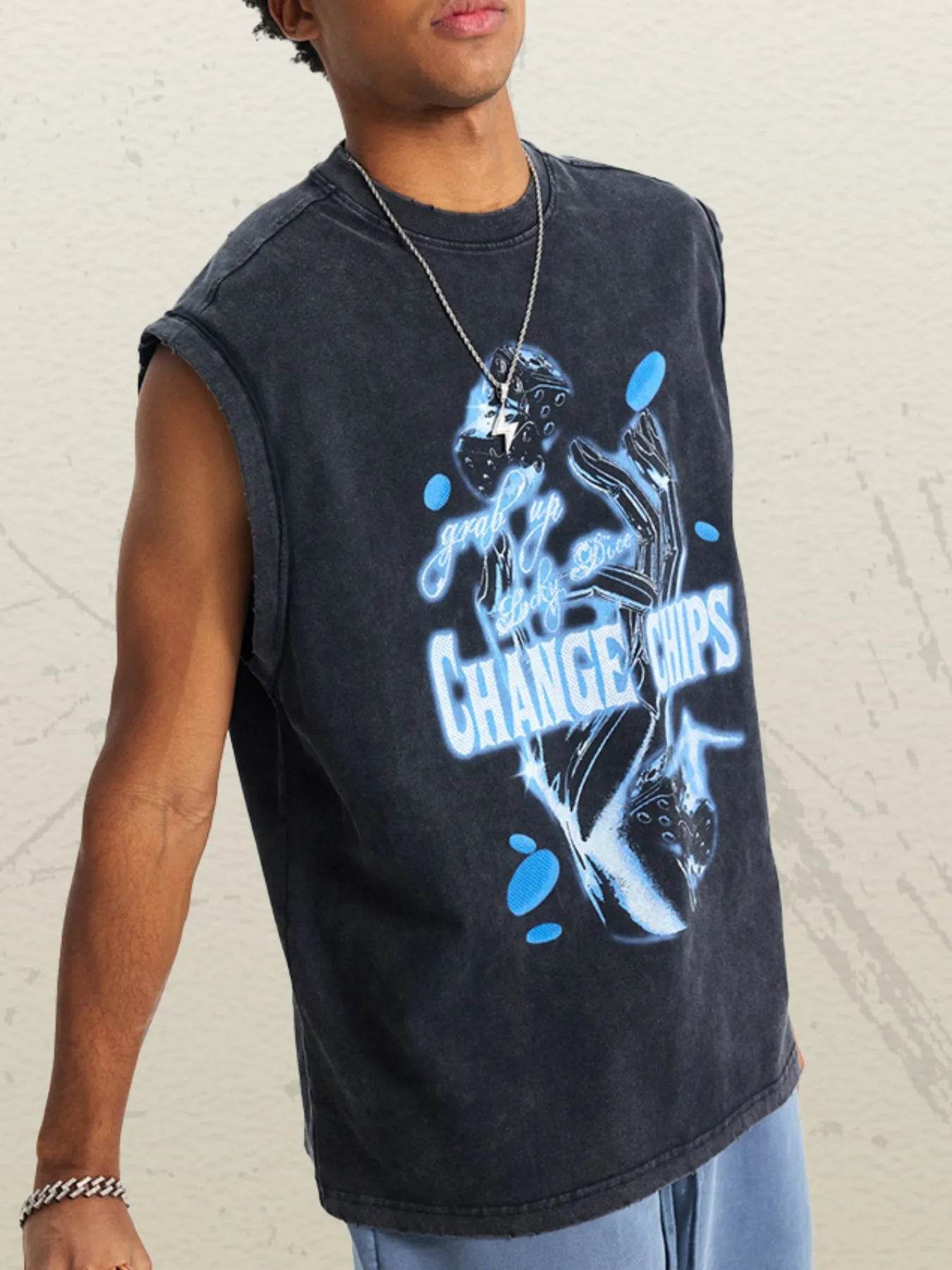 Men's Graphic Round Neck Tank - Purcell's Clothing Company