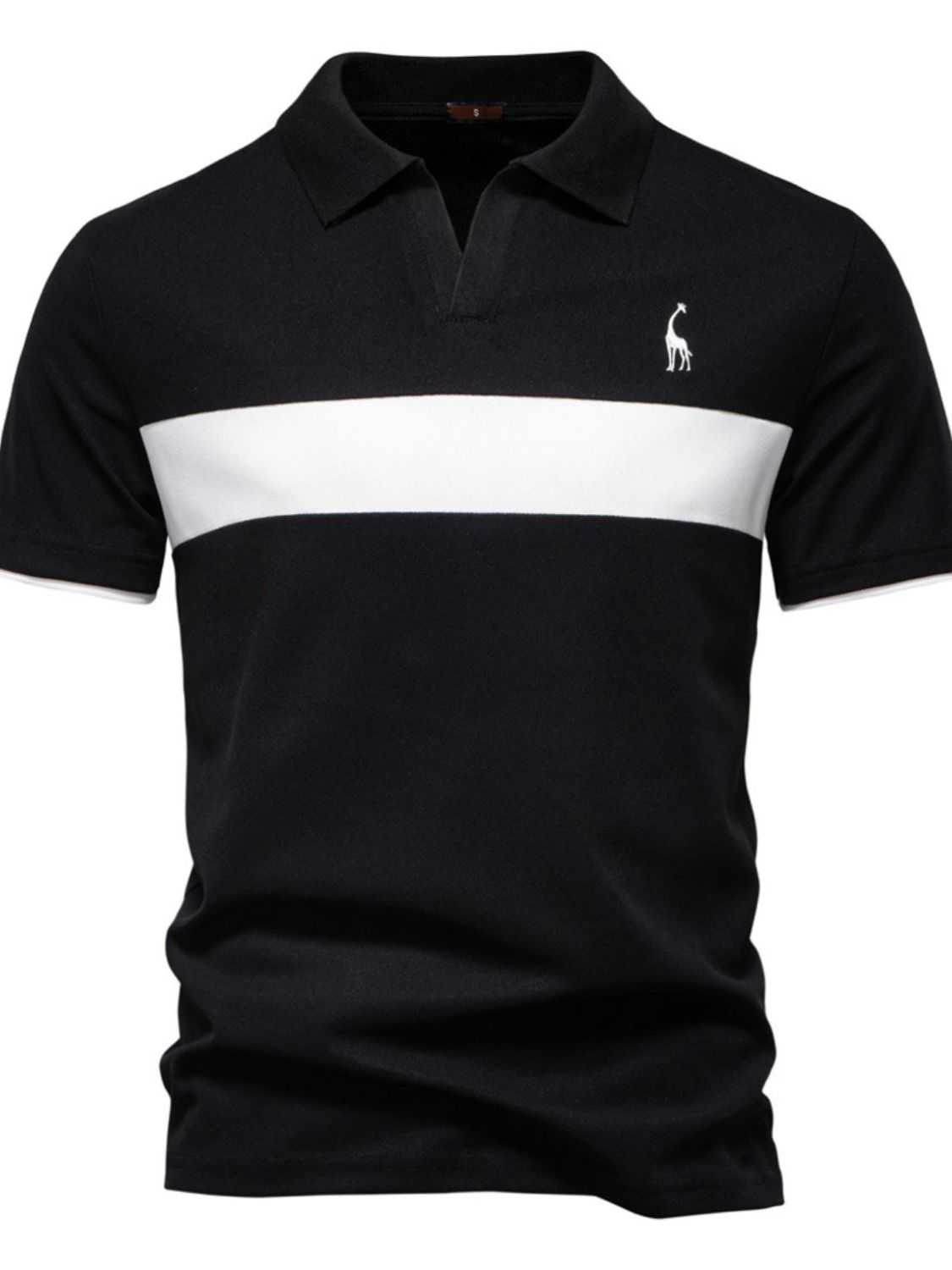 Giraffe Embroidered Collared Polo - Purcell's Clothing Company