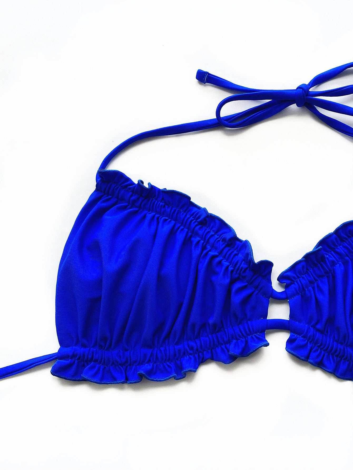 Frill Trill Halter Neck Bikini Set - Purcell's Clothing Company
