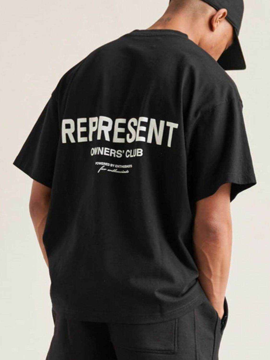 Letter Round Neck Half Sleeve T-Shirt - Purcell's Clothing Company