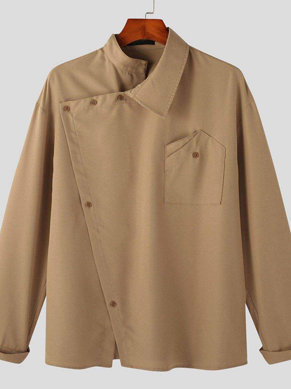 Asymmetrical Long Sleeve Shirt - Purcell's Clothing Company