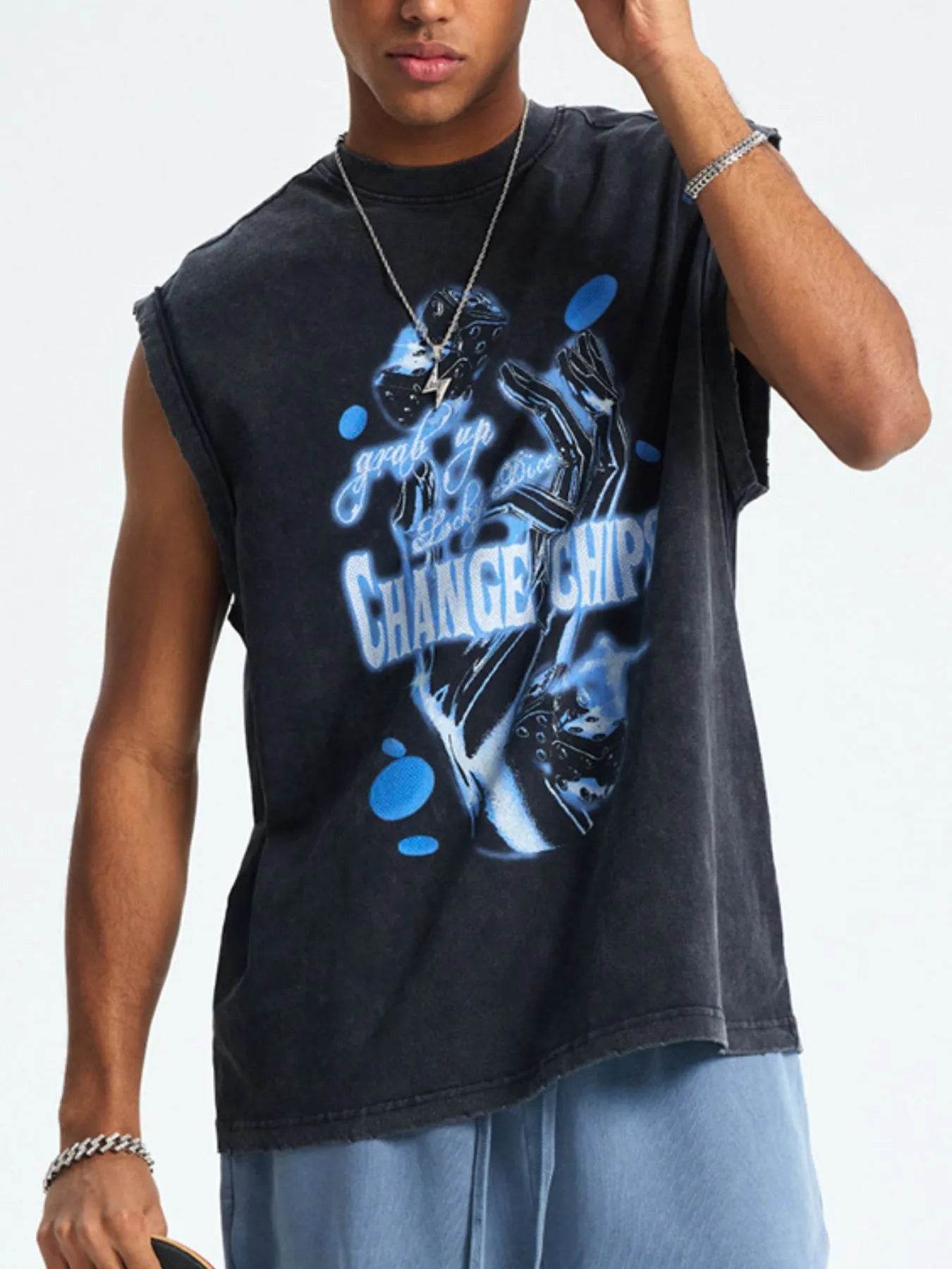 Men's Graphic Round Neck Tank - Purcell's Clothing Company