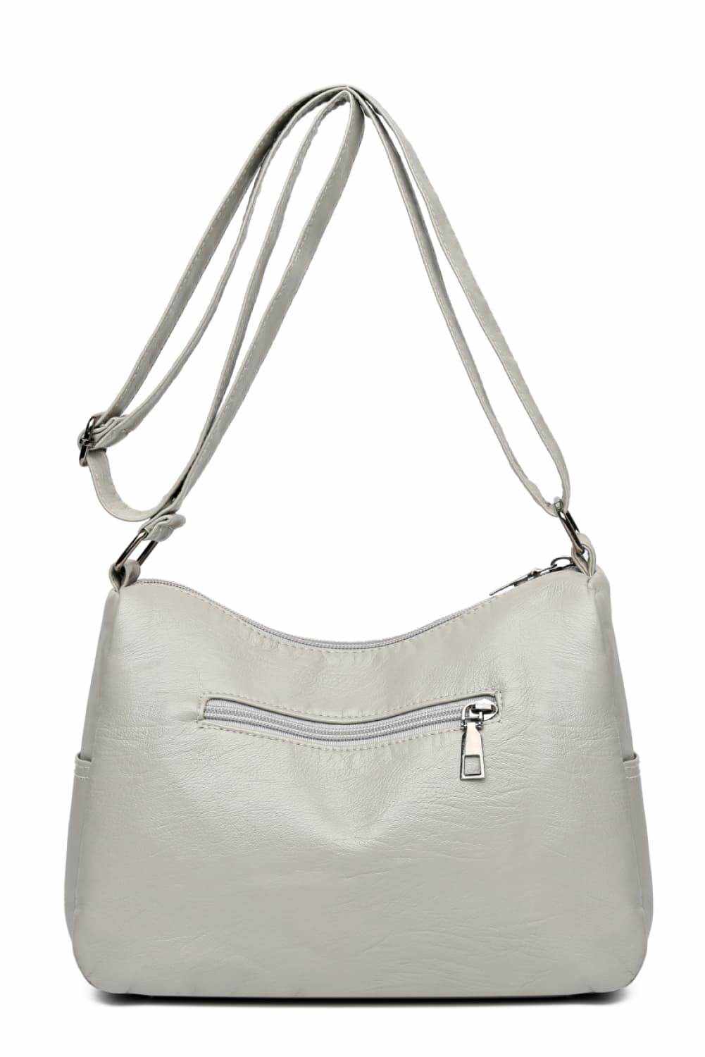 Multi-Pocket PU Leather Crossbody Bag - Purcell's Clothing Company