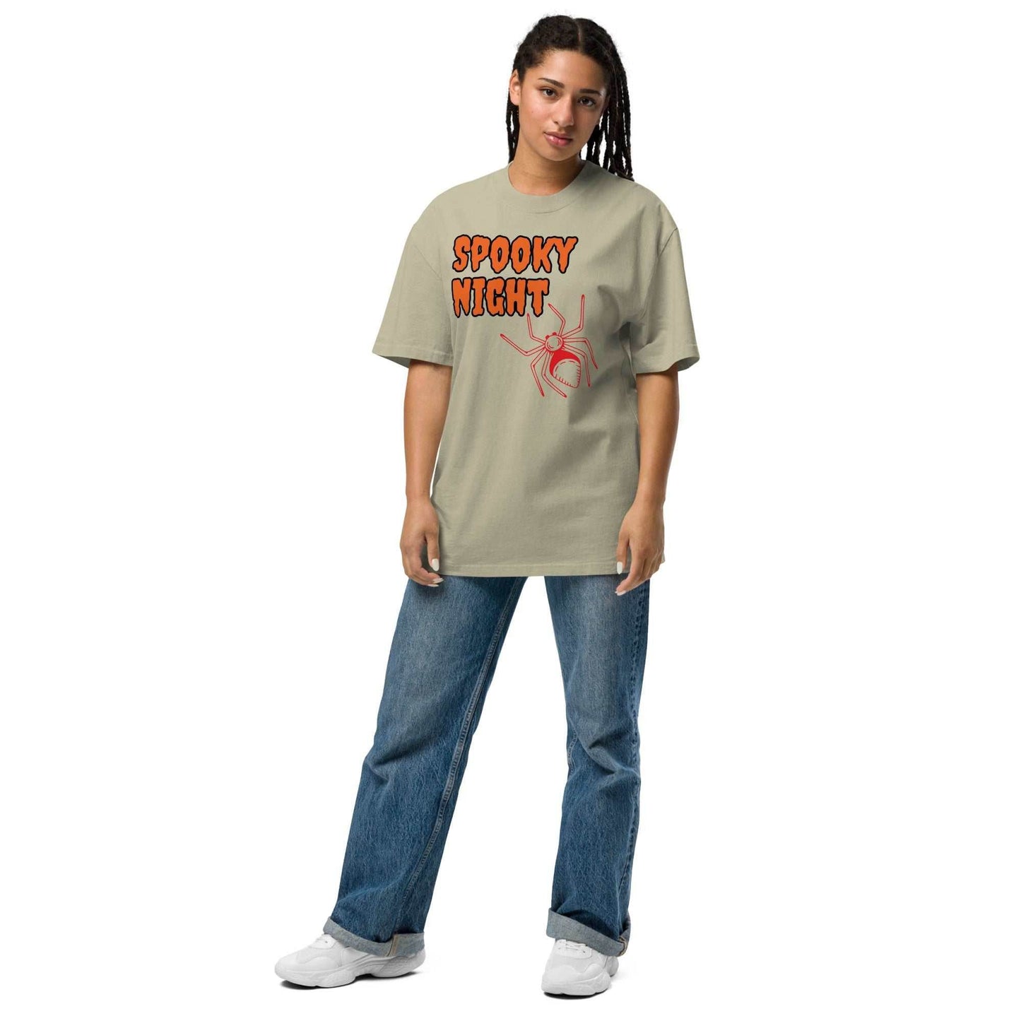 Spooky Oversized Faded T-Shirt - Purcell's Clothing Company