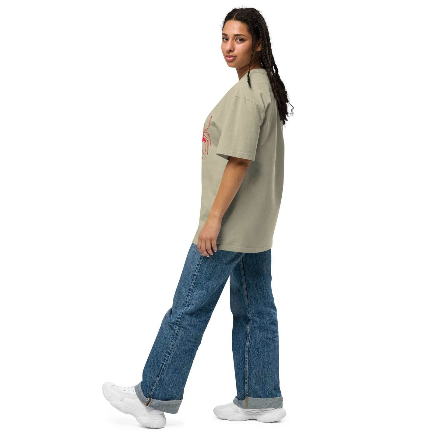 Spooky Oversized Faded T-Shirt - Purcell's Clothing Company