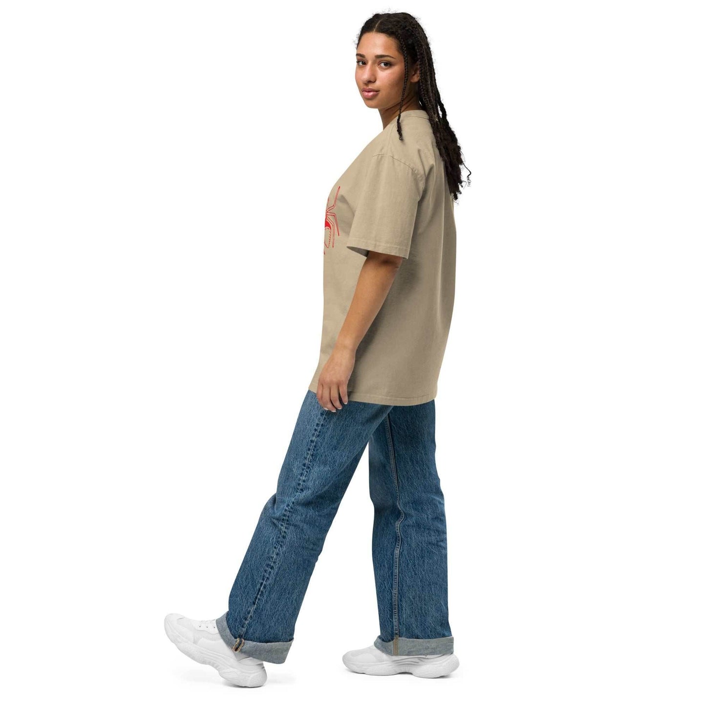 Spooky Oversized Faded T-Shirt - Purcell's Clothing Company