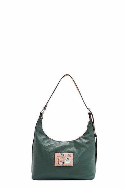 Nicole Lee USA Party King Shoulder Bag with 2 Accessory Pockets Front - Purcell's Clothing Company