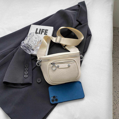 Texture PU Leather Crossbody Bag - Purcell's Clothing Company