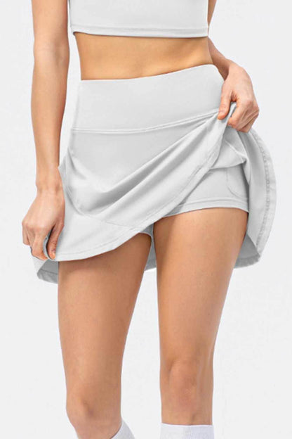 High Waist Wide Waistband Active Skirt - Purcell's Clothing Company
