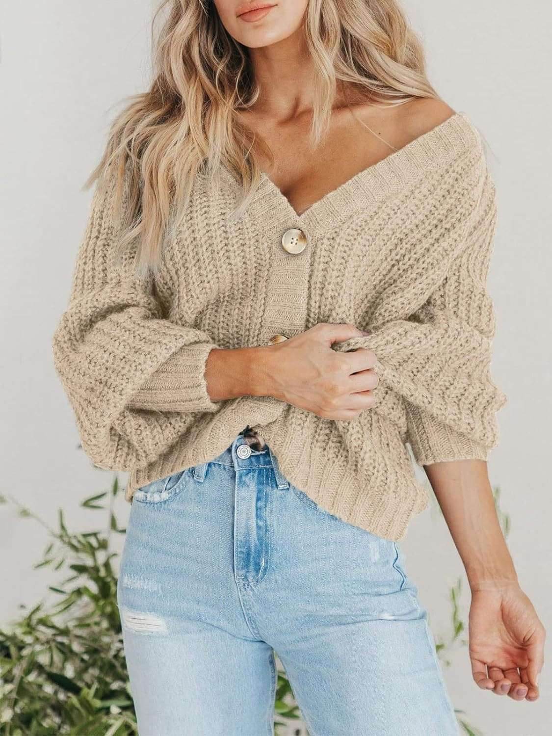 Button Up Long Sleeve Cardigan - Purcell's Clothing Company