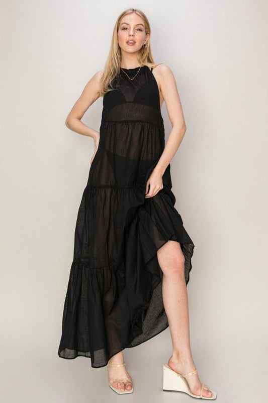 HYFVE Halter Neck Cover Up Maxi Dress - Purcell's Clothing Company
