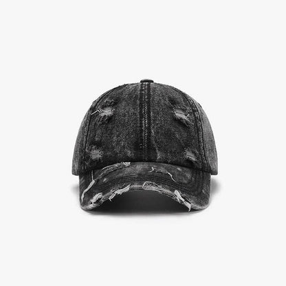 Distressed Cotton Baseball Cap - Purcell's Clothing Company