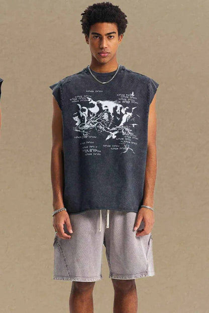 Round Neck Graphic Tank - Purcell's Clothing Company