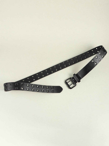 Grommet PU Leather Belt - Purcell's Clothing Company