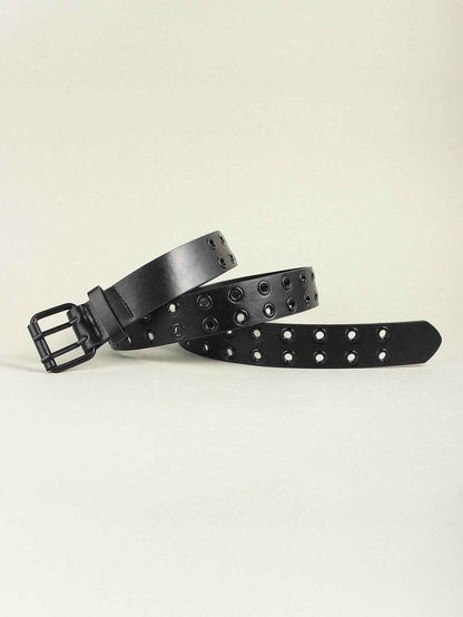 Grommet PU Leather Belt - Purcell's Clothing Company