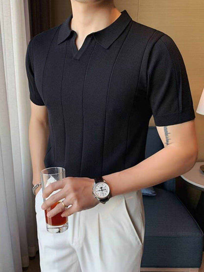 Collared Neck Short Sleeve Polo - Purcell's Clothing Company