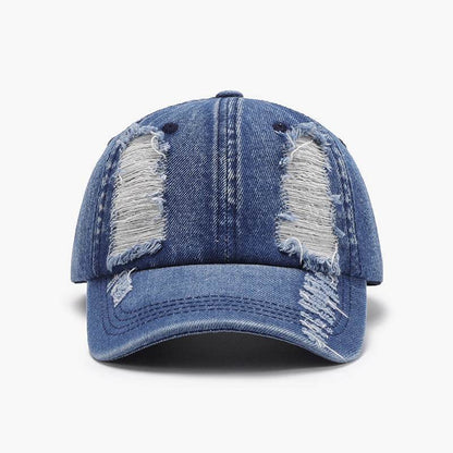 Distressed Cotton Baseball Cap - Purcell's Clothing Company
