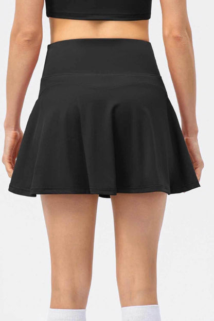 High Waist Wide Waistband Active Skirt - Purcell's Clothing Company