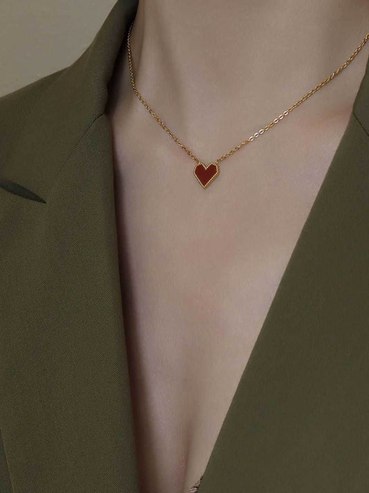 Titanium Steel Heart Necklace - Purcell's Clothing Company