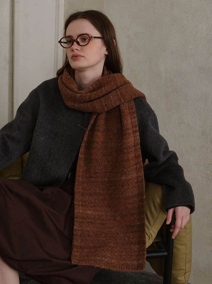 Striped Detail Knit Scarf - Purcell's Clothing Company