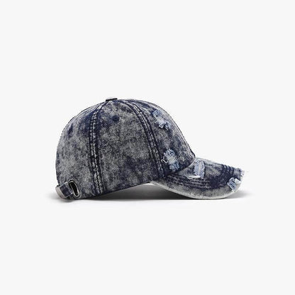 Distressed Cotton Baseball Cap - Purcell's Clothing Company