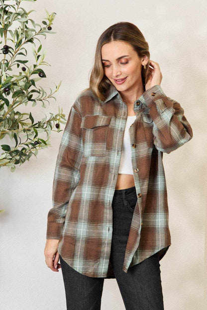 Mandy Plaid Dropped Shoulder Shirt - Purcell's Clothing Company