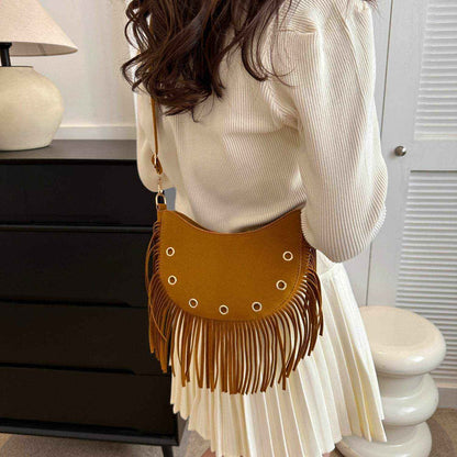 Fringe Detail Crossbody Bag - Purcell's Clothing Company