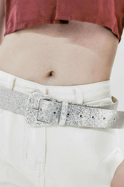 Glitter PU Leather Belt - Purcell's Clothing Company