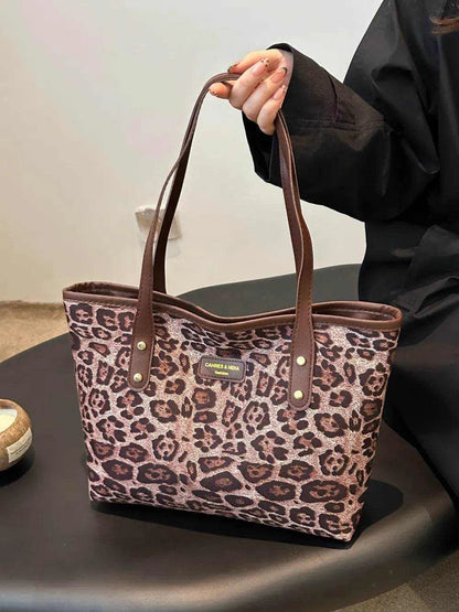 Leopard Polyester Tote Bag - Purcell's Clothing Company