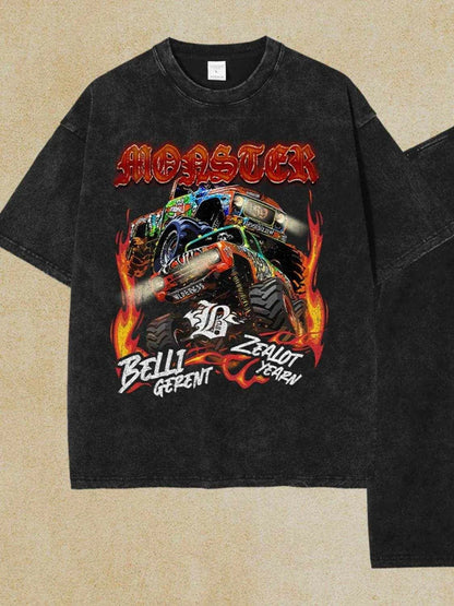 Graphic Round Neck Half Sleeve T-Shirt - Purcell's Clothing Company