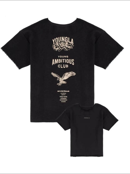 Graphic Round Neck Short Sleeve T-Shirt - Purcell's Clothing Company