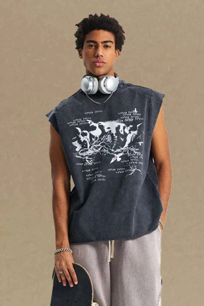 Round Neck Graphic Tank - Purcell's Clothing Company