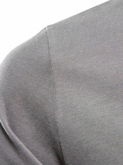 Solid Round Neck Long Sleeve T-Shirt - Purcell's Clothing Company