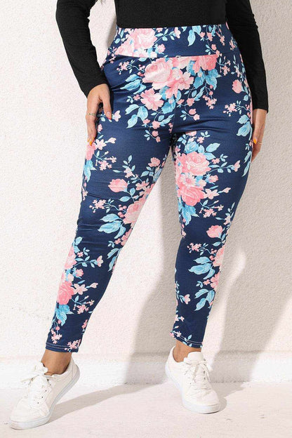 Plus Size Floral Print Legging - Purcell's Clothing Company