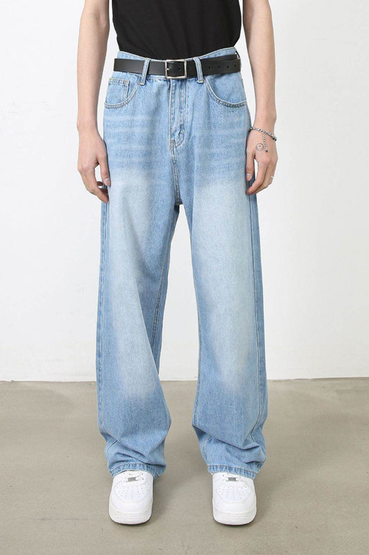 Men's Wide Straight Jeans with Pockets - Purcell's Clothing Company