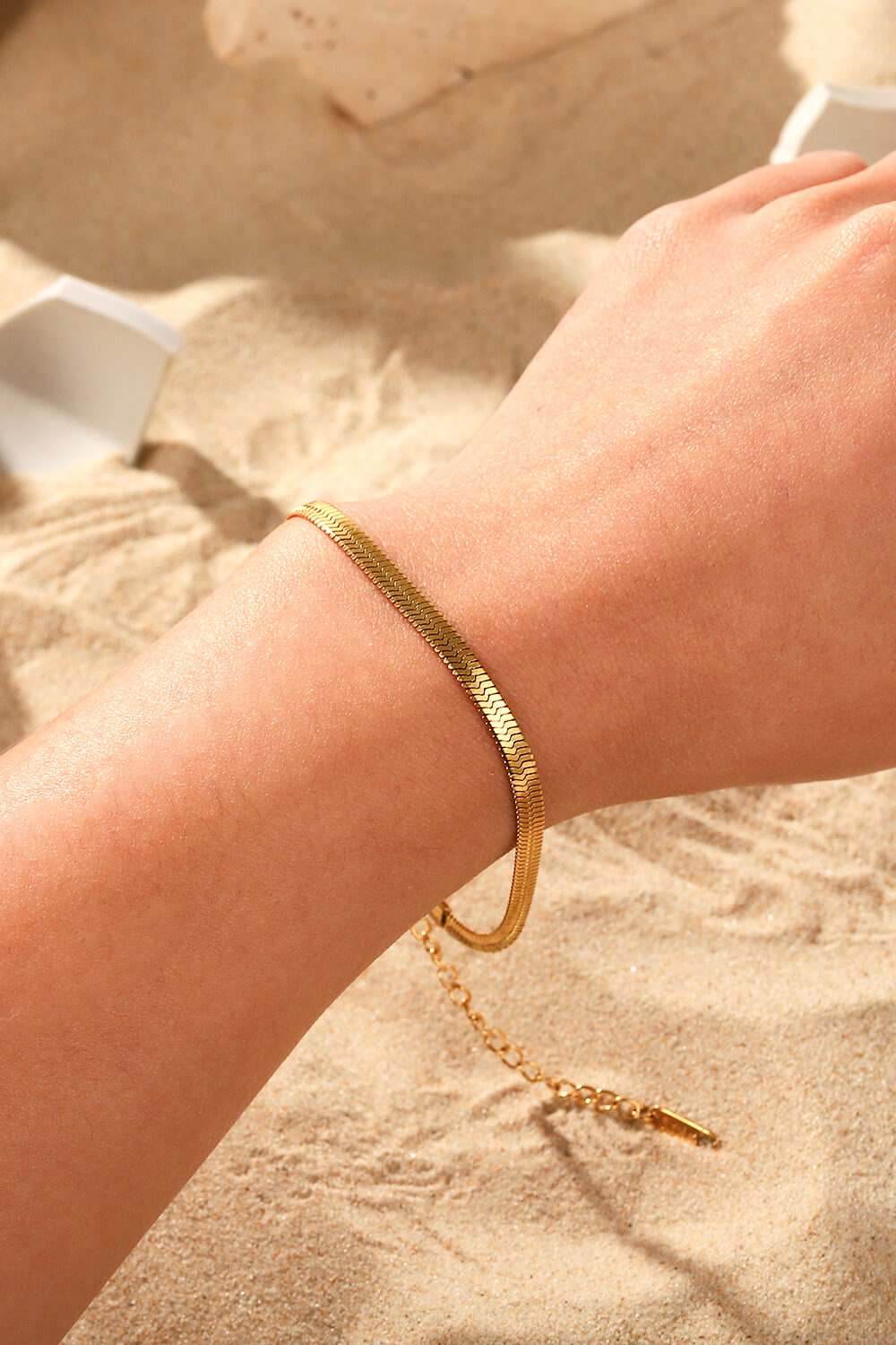 Herringbone Chain Stainless Steel Bracelet - Purcell's Clothing Company