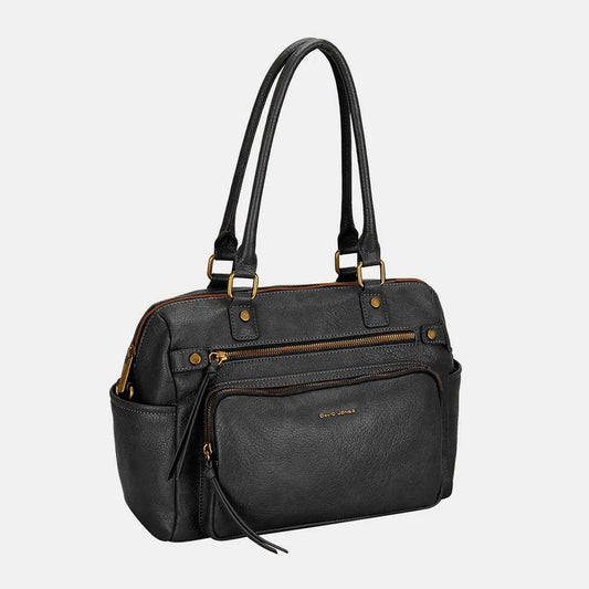 David Jones Zipper PU Leather Handbag - Purcell's Clothing Company