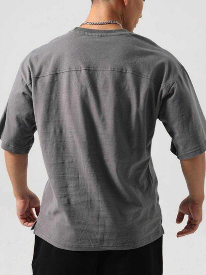 Solid Round Neck Half Sleeve T-Shirt - Purcell's Clothing Company