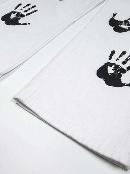 Men's Handprint Pattern Jeans - Purcell's Clothing Company