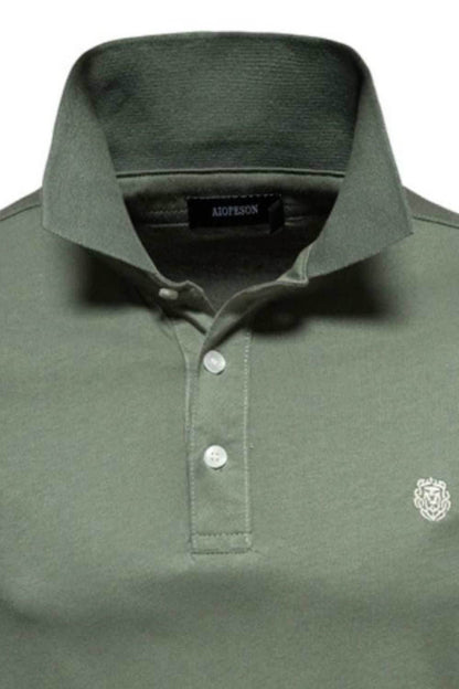 Embroidered Collared Short Sleeve Polo - Purcell's Clothing Company