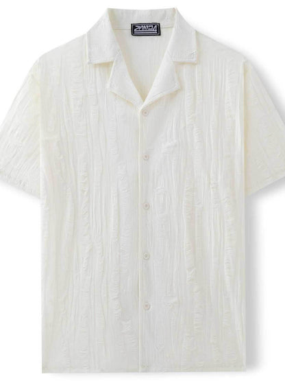 Collared Neck Short Sleeve Shirt - Purcell's Clothing Company