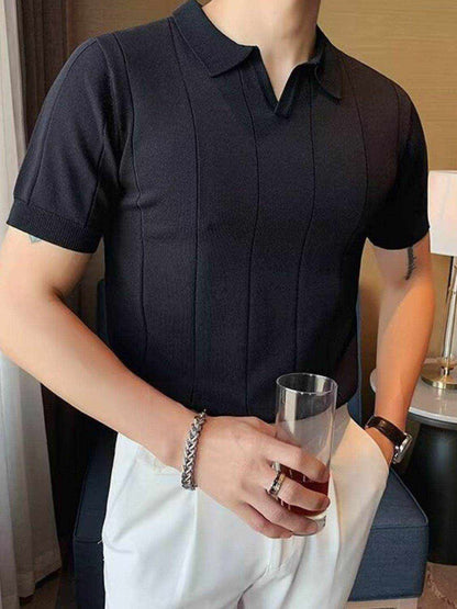 Collared Neck Short Sleeve Polo - Purcell's Clothing Company