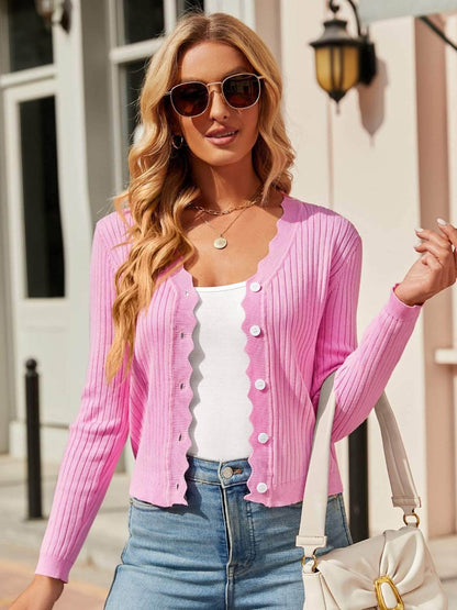 Button Up Long Sleeve Cardigan - Purcell's Clothing Company