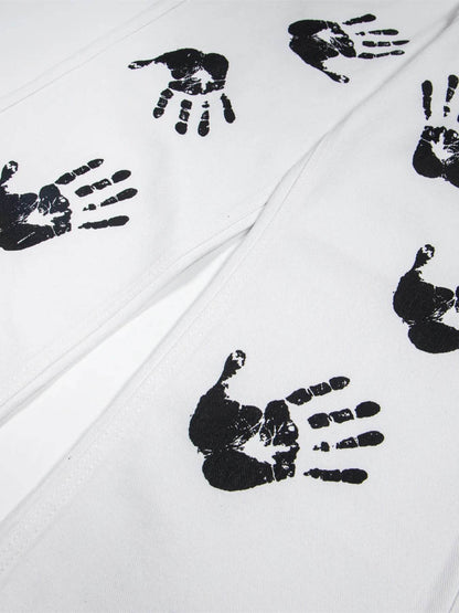 Men's Handprint Pattern Jeans - Purcell's Clothing Company